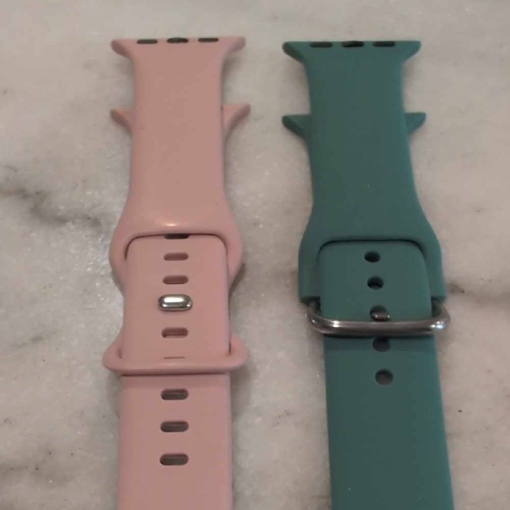Pink and Teal Watch Bands